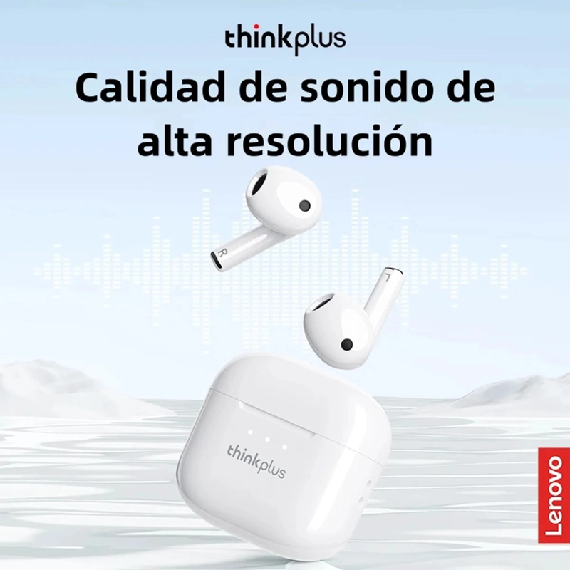 AUDIFONOS BLUETOOTH LENOVO LP23-BLANCO - 1