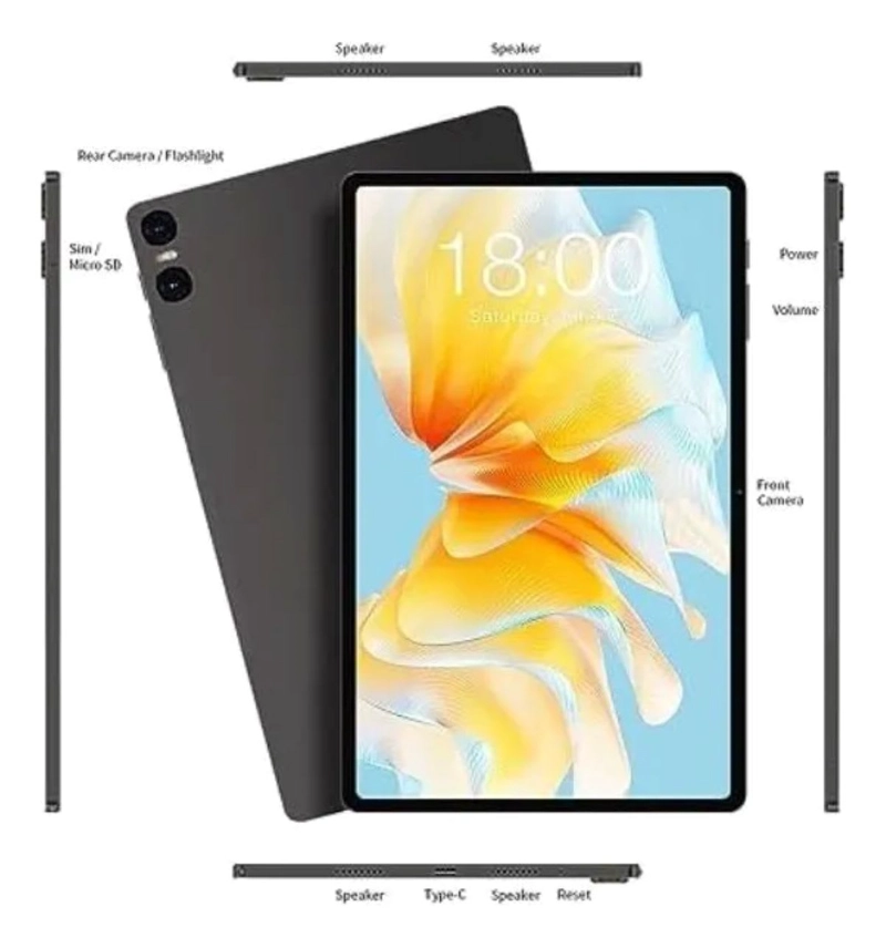 TABLET TECLAST T40 AIR DE 10,4  8 GB 256 GB GRIS - 2