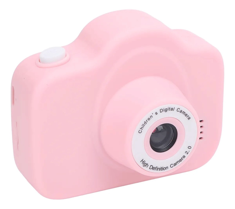 CAMARA 1080P HD DE DOBLE LENTE, PARA NIÑOS ROSADO - 1