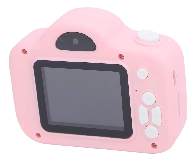 CAMARA 1080P HD DE DOBLE LENTE, PARA NIÑOS ROSADO - 2