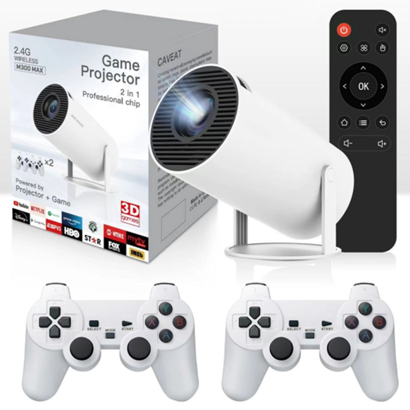 PROYECTOR GAMER HY300 GAMER JUEGOS 2 MANDOS ANDROID BLUETOOTH - 1