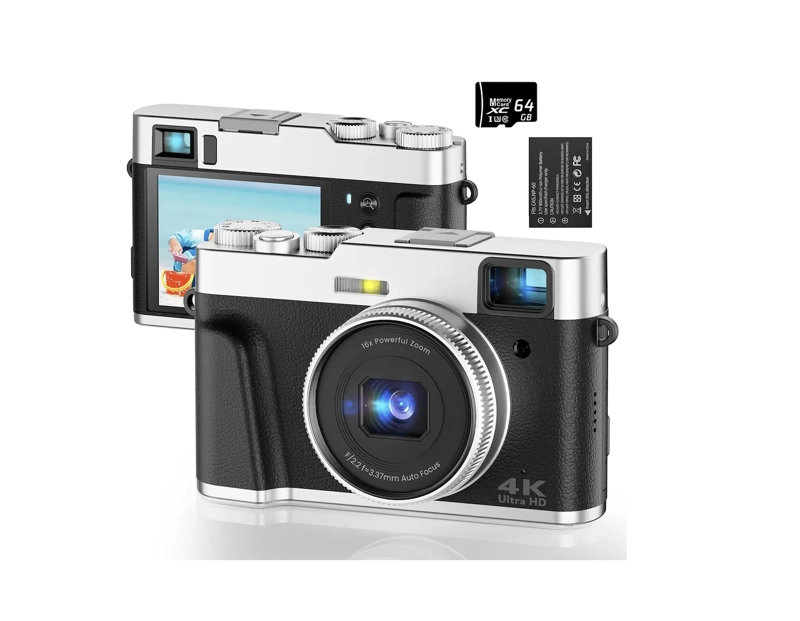 CAMARAS DIGITALES 4K 48MP RENVMEXY DC202L 64GB NEGRO - 1
