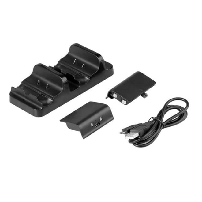 BASE DE CARGA Y BATERIA PARA MANDO DOBLE DOBE - NEGRO - 2
