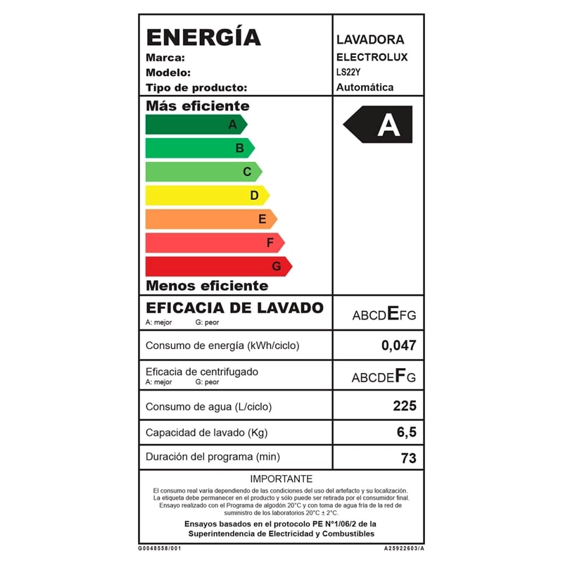 LAVADORA CARGA SUPERIOR ELECTROLUX LS22Y, CAJA GENERICA - 8