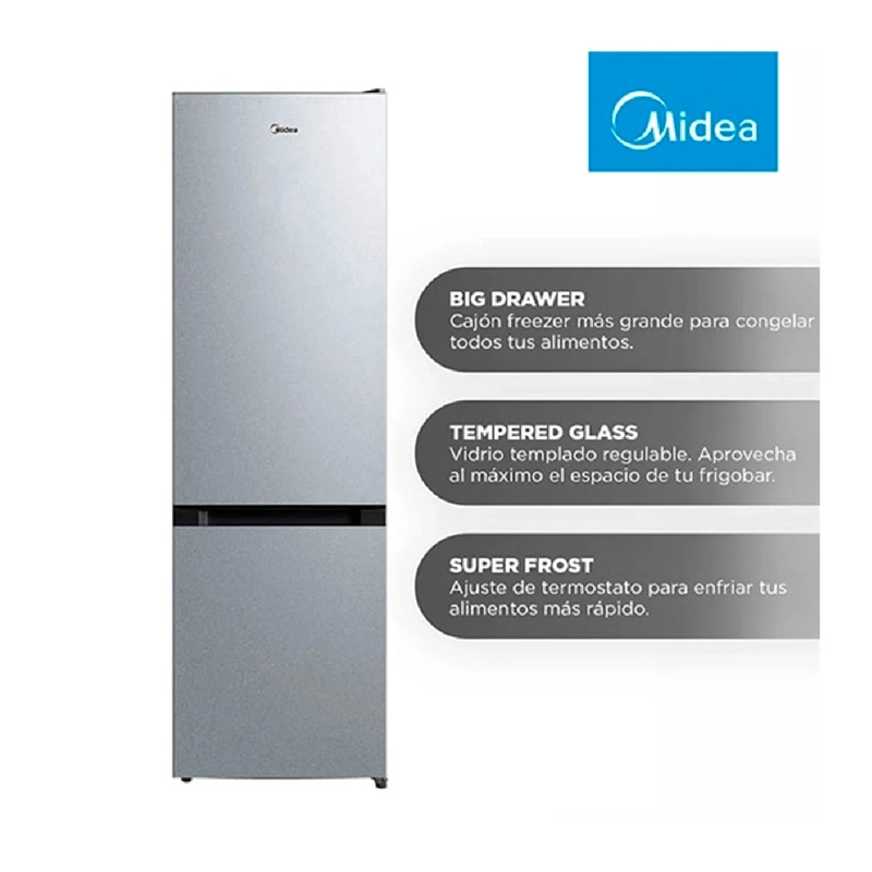 REFRIGERADOR  MIDEA MDRB369FGE50 259L, CAJA DAÑADA. - 10