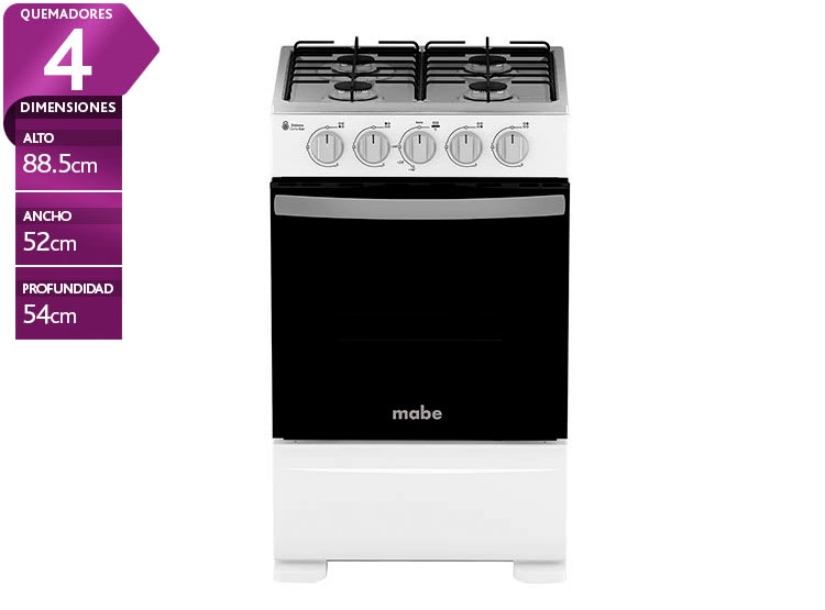 COCINA 4 QUEMADORES HORNO 61 LT CMC20ABX-7 - 2