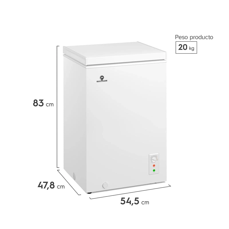 FREEZER HORIZONTAL MADEMSA M100D, CAJA DAÑADA - 2