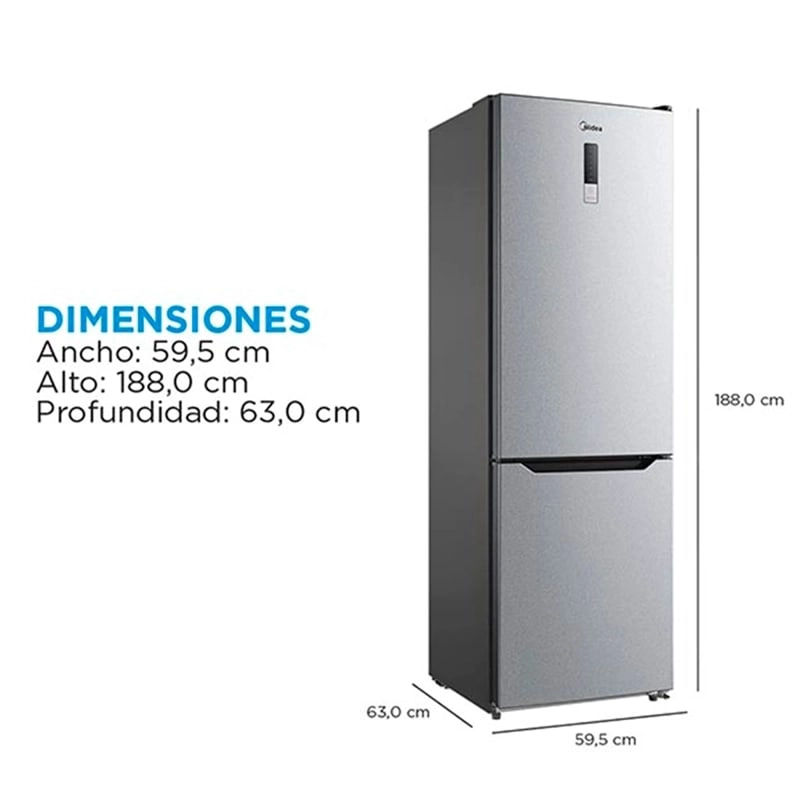 REFRIGERADOR  BOTTOM  MIDEA MDRB424FGE50, CAJA DAÑADA. - 6