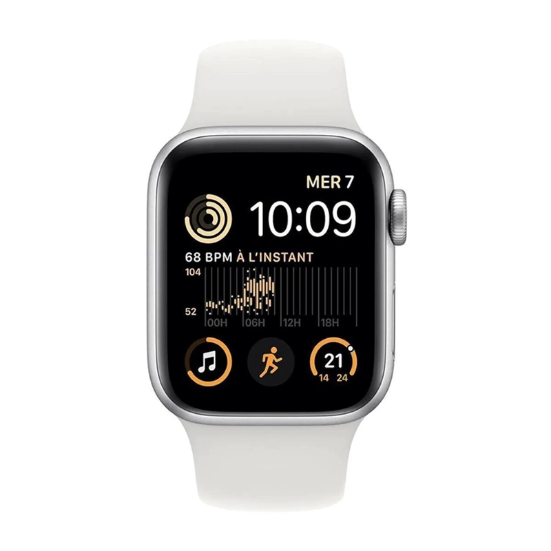 RELOJ APPLE WATCH SE ( 2DA GEN, GPS) 40MM, ALUMINIO CORREA BLANCA-REACONDICIONADO - 2