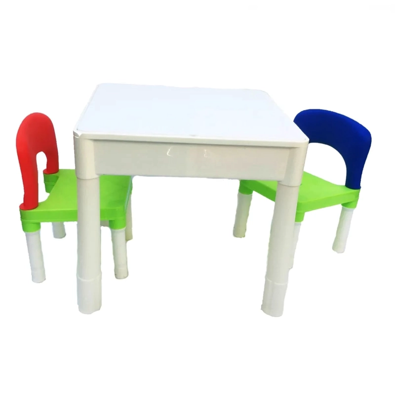 MESA ENTRETENIDA KIDSCOOL MULTICOLOR 2 SILLAS, CAJA CON DESGASTE. - 2