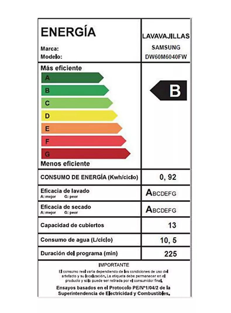 LAVAVAJILLAS  SAMSUNG 13 CUBIERTOS BLANCA CON PANTALLA LED - 10