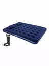 COLCHON  ALPES  INFLABLE QUEEN CON BOMBA MANUAL AZUL - 3