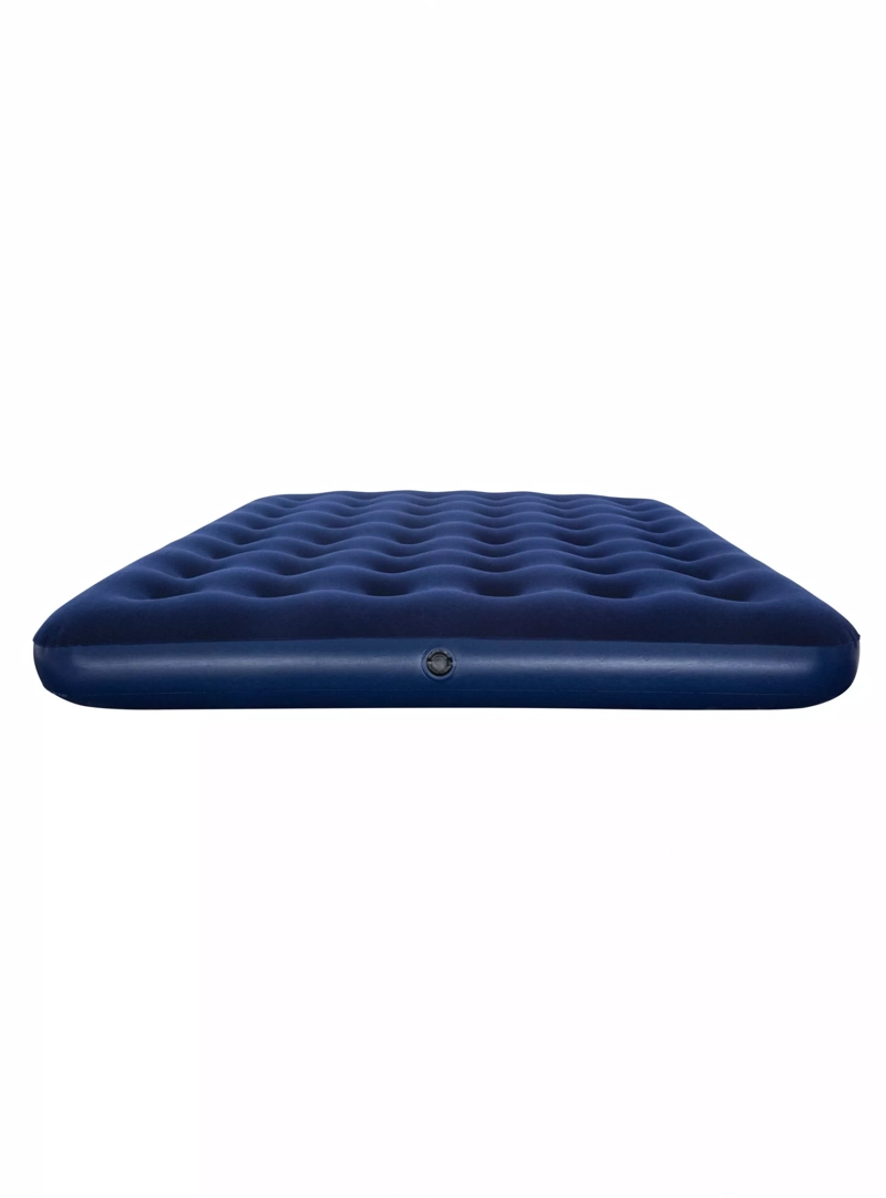 COLCHON INFLABLE QUEEN CON BOMBA MANUAL AZUL ALPES - 2