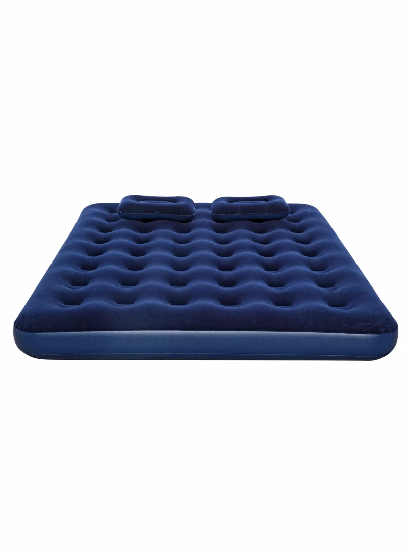 COLCHON INFLABLE QUEEN CON BOMBA MANUAL AZUL ALPES - 3