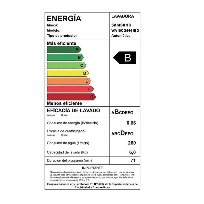 LAVADORA CARGA SUPERIOR 19 KG CON ECO BUBBLE GRIS WA19CG6441BDZS SAMSUNG - 7
