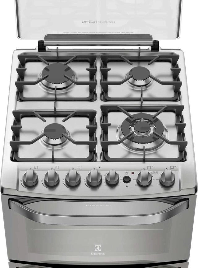 COCINA A GAS 4 QUEMADORES 56DXA INOX - 2