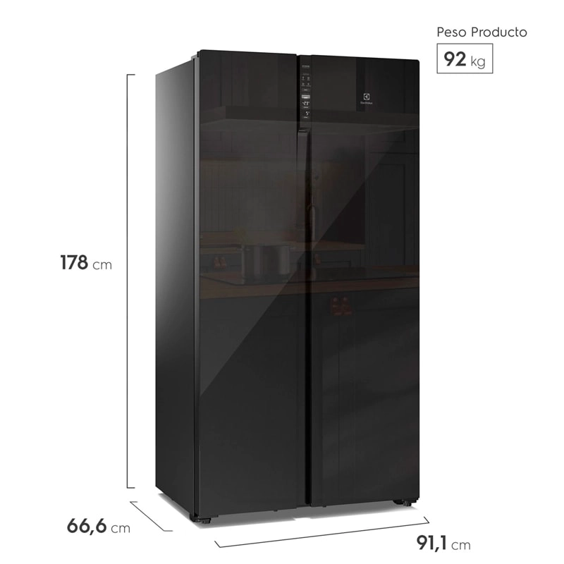 REFRIGERADOR SIDE BY SIDE  ELECTROLUX  ES5 - 2