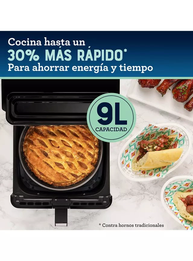 AIR FRYER OSTER DIGITAL 9 LITROS DIAMONDFORCE GRIS - 6