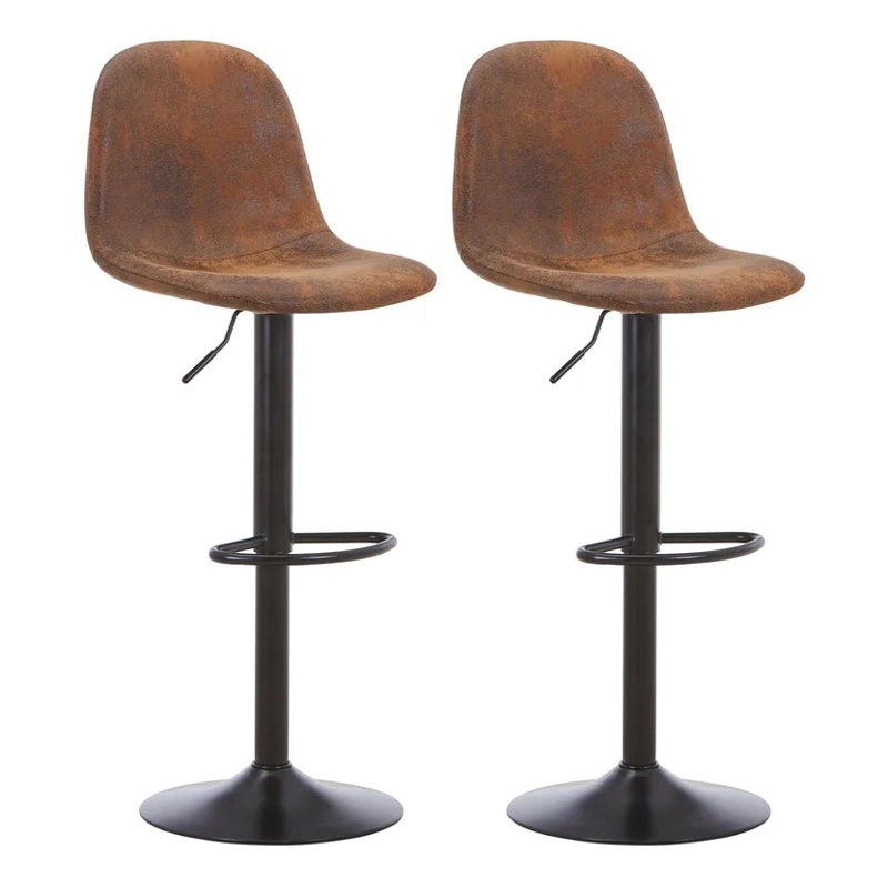 PACK 2 TABURETES BANQUETAS JUST HOME COLLECTION FRANKE NEGRO - 2