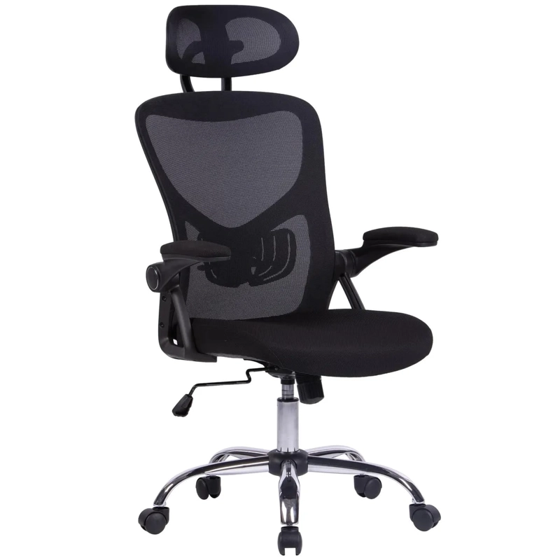 SILLA ESCRITORIO EJECUTIVA JUST HOME COLLECTION  MALLA NEGRO - 1