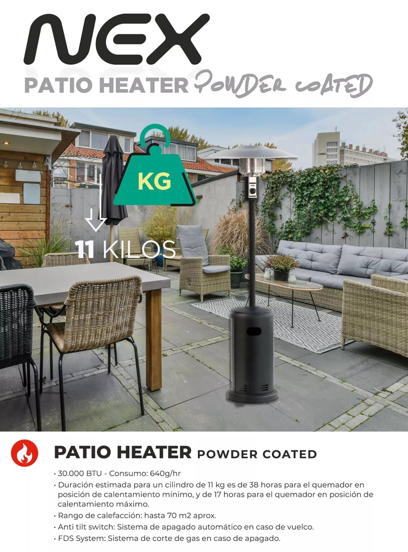 PATIO HEATER POWDER COAT NEX - 6