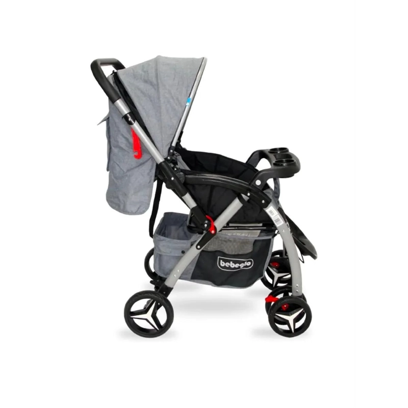 COCHE CUNA BEBEGLO ATLAS RS-13806 GRIS - 4