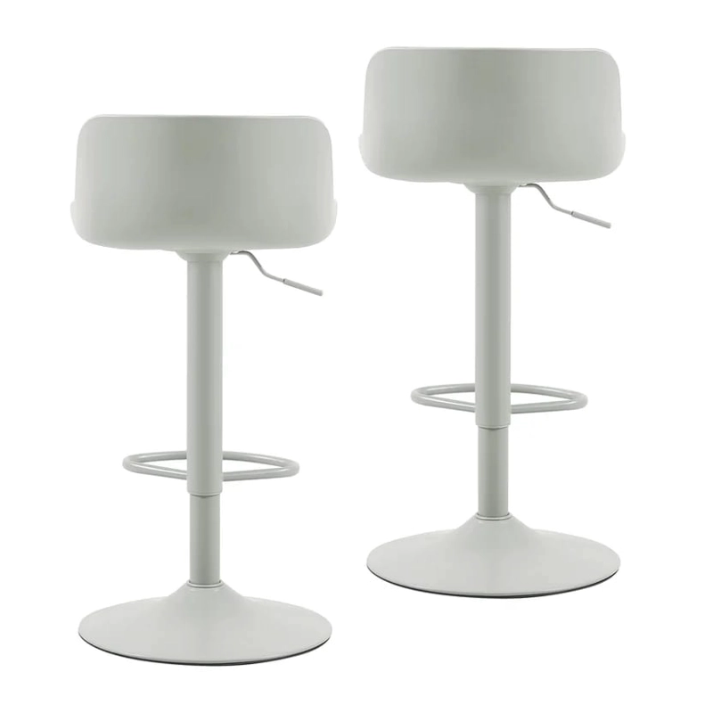 SET DE 2 SILLAS PARA BAR JUST HOME COLLECTION  ELISA GRIS - 3