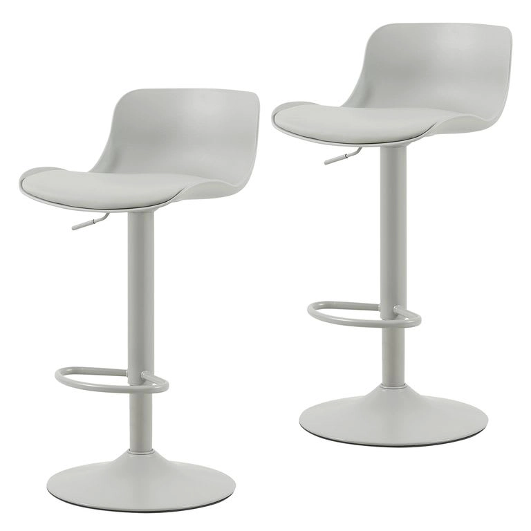 SET DE 2 SILLAS PARA BAR JUST HOME COLLECTION  ELISA GRIS - 4