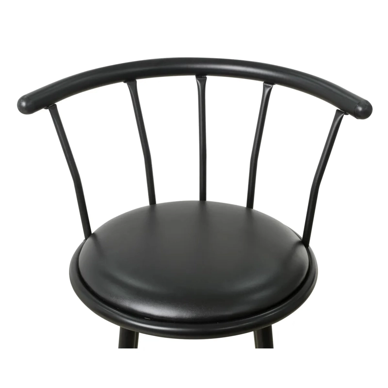 SILLA BAR BAR NEGRO JUST HOME COLLECTION 99.5X55X51.5 - 2