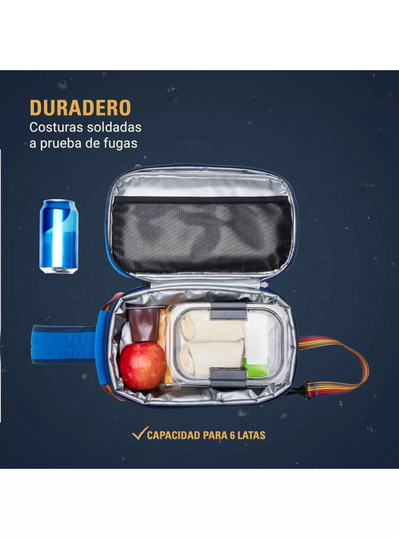 SOFT COOLER STRANGER THINGS 6 LATAS AZUL COLEMAN - 3