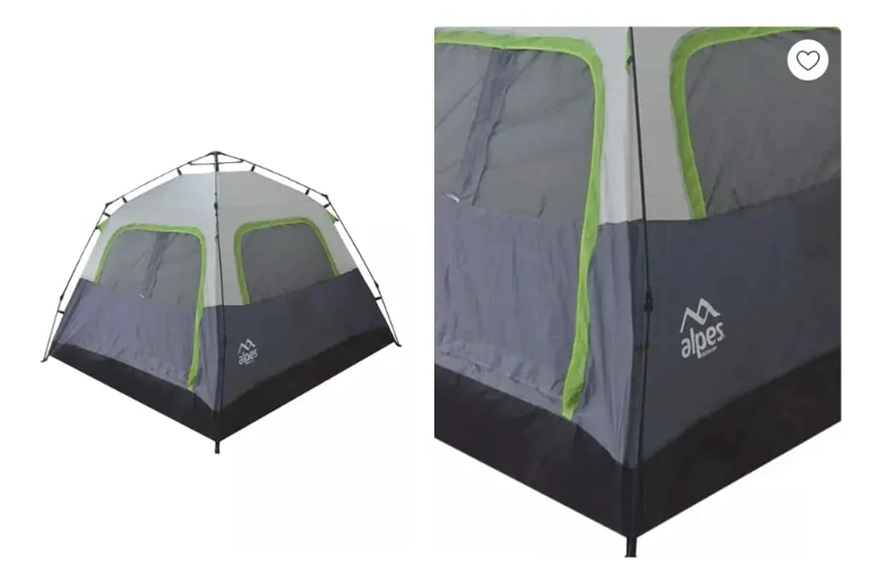 CARPA 6P AUTOARMABLE CALAFATE ALPES 240 X 240 X 150 CM - 3