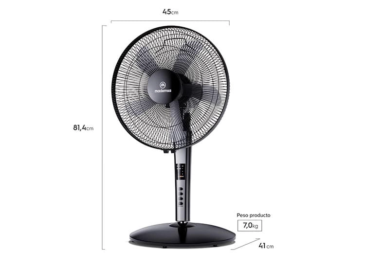 VENTILADOR PEDESTAL MADEMSA SFM21 21 - 4