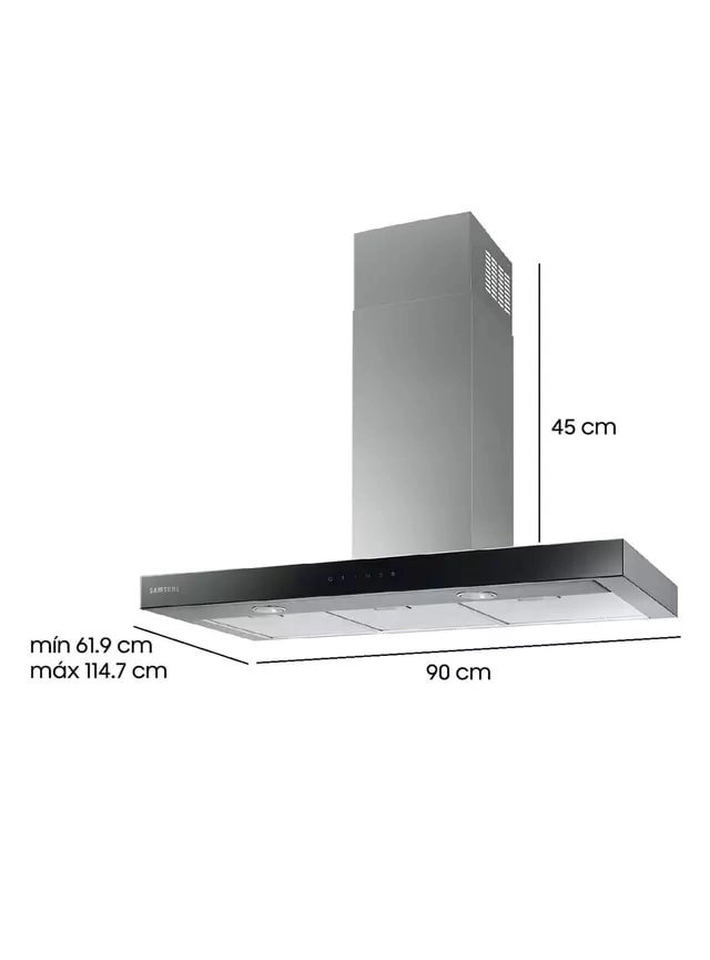 CAMPANA SAMSUNG  CON FILTRO LAVABLE ALUMINIO NK36M5070BS/ZS - 4