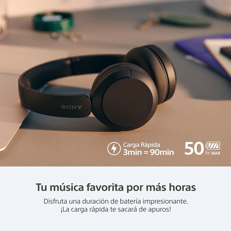 AUDIFONOS INALAMBRICOS WH-CH520/BZ UC SONY NEGRO - 3