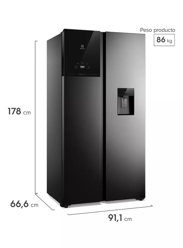 REFRIGERADOR SIDE BY SIDE NO FROST 522 LTSES50WB ELECTROLUX - 2