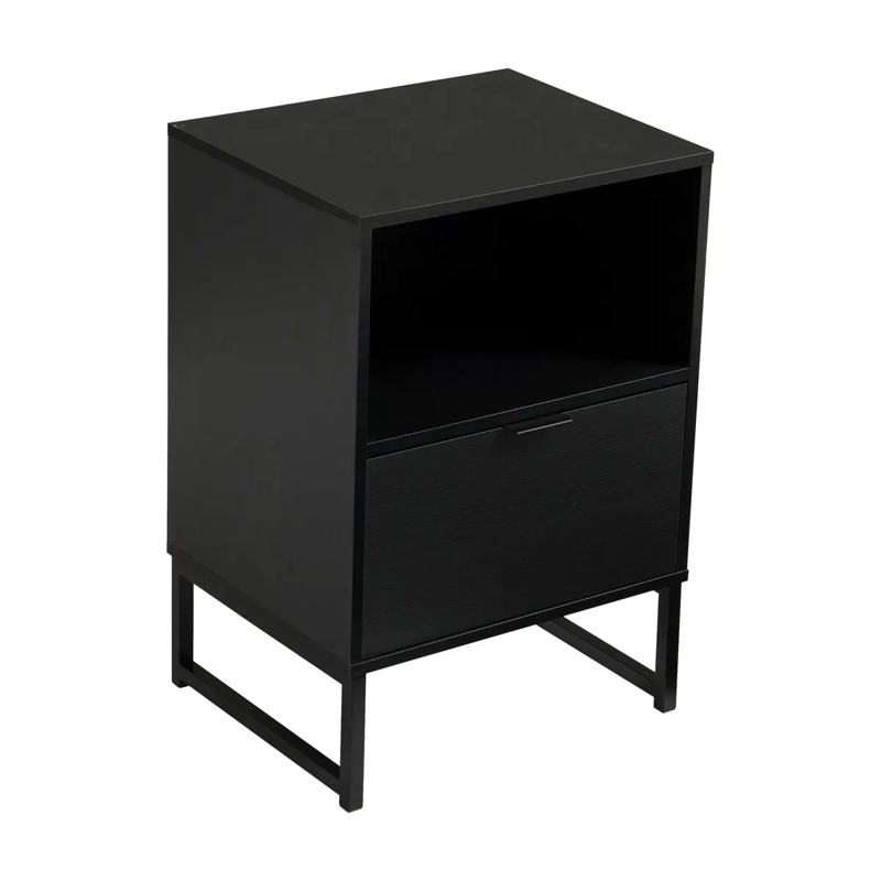 VELADOR 1 CAJON FRANCIA NEGRO JUST HOME COLLECTION MATE - 3