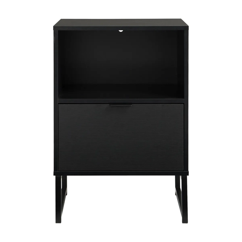 VELADOR 1 CAJON FRANCIA NEGRO JUST HOME COLLECTION MATE - 6