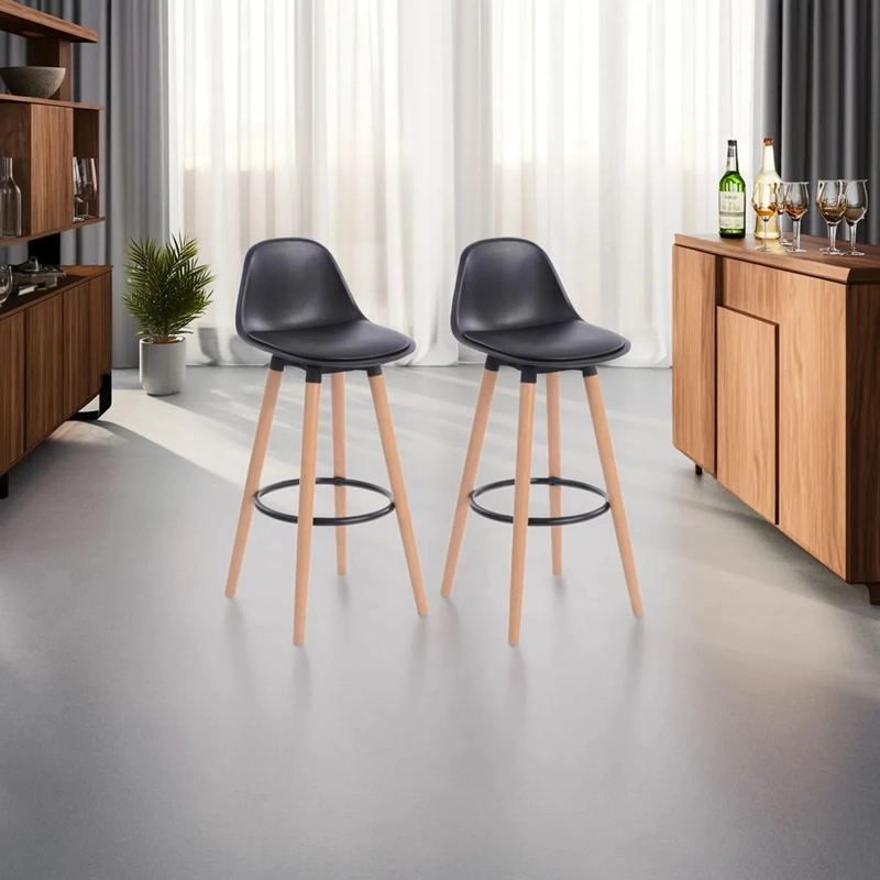 SET 2 SILLAS BAR 92X39.5X42.5 CM JUST HOME COLLECTION PRESLE - 4
