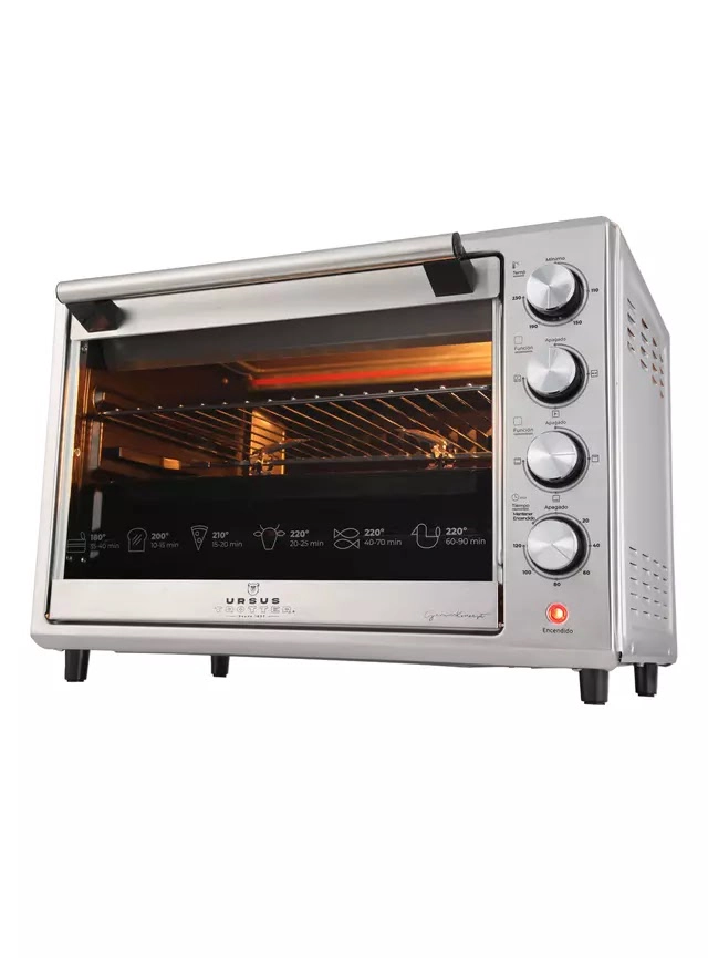 HORNO ELE CTRICO URSUS TROTTER 48 L PLATEADO - 3