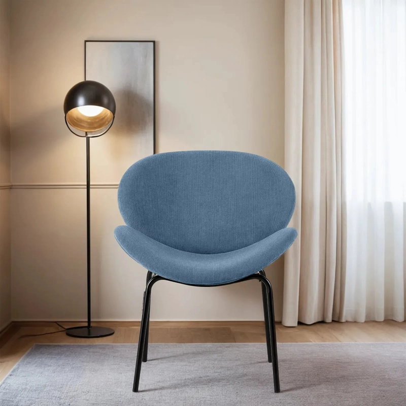 POLTRONA 1 CUERPO AZUL JUST HOME COLLECTION BOGARTE 62X62X76 - 4