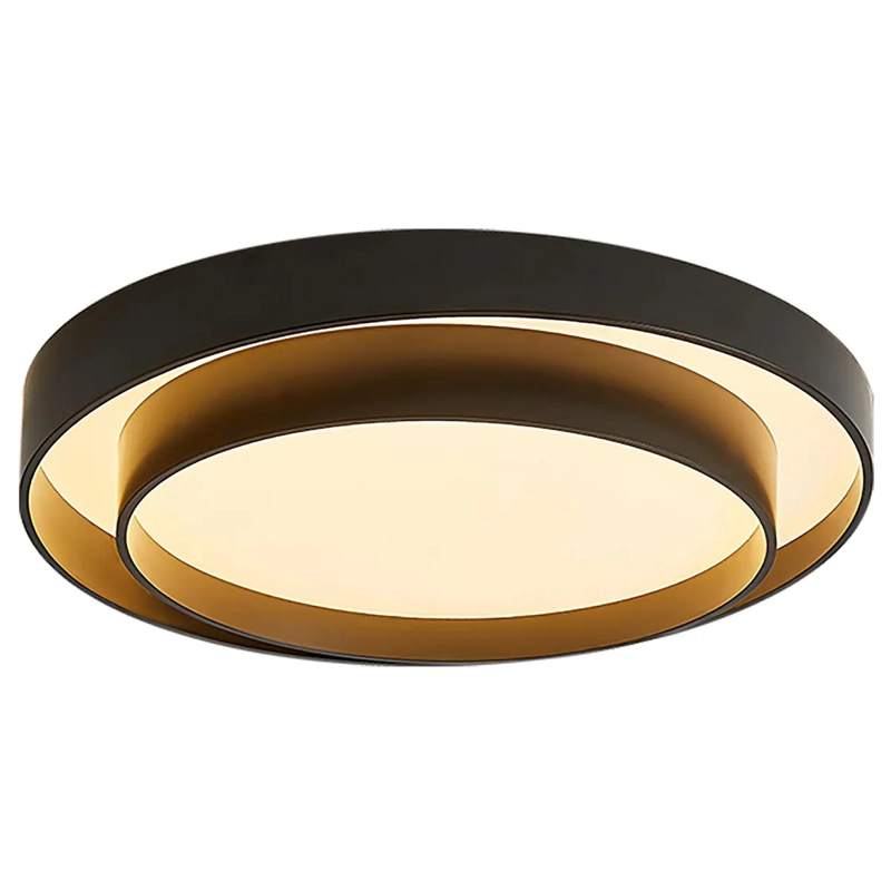 PLAFON JUST HOME COLLECTION LED RINGS NEGRO - 2