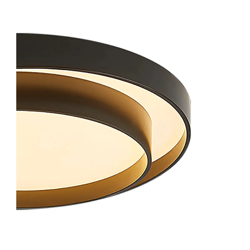 PLAFON JUST HOME COLLECTION LED RINGS NEGRO - 4