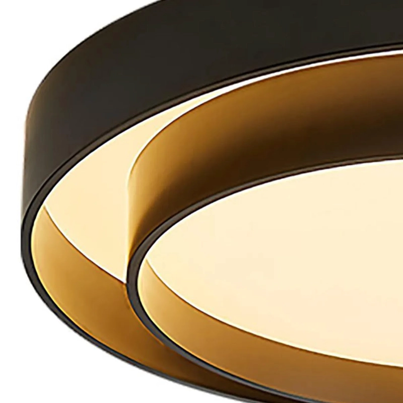 PLAFON JUST HOME COLLECTION LED RINGS NEGRO - 5