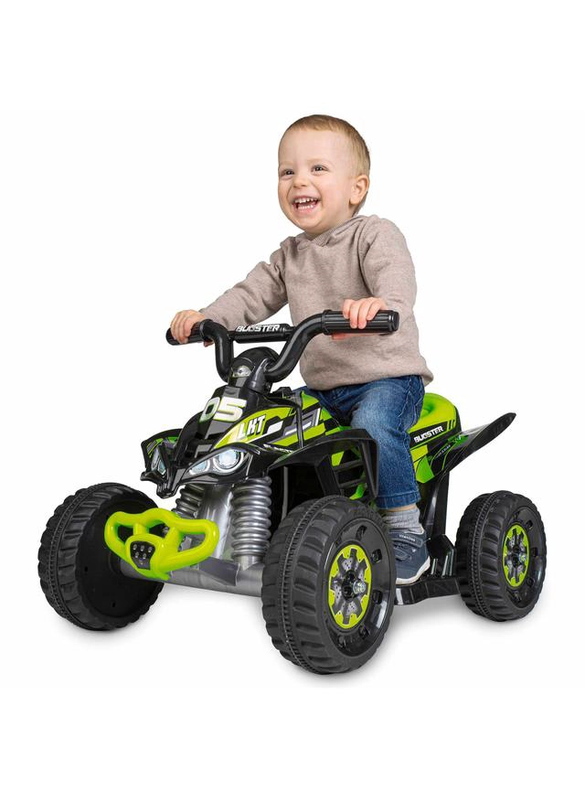 CUATRIMOTO 6V + BATERIA RECARGABLE.VERDE - 1
