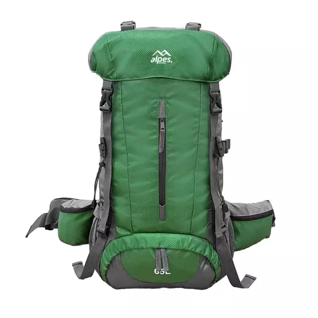MOCHILA DE CAMPING 65 LITROS ALPES ANTILLANCA VERDE - 1