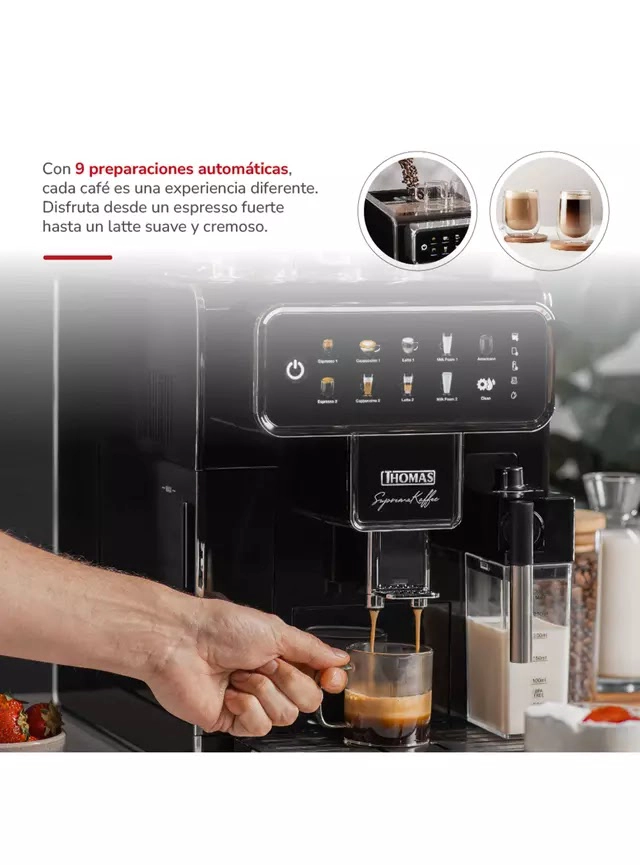 CAFETERA ESPRESSO AUTOMATICA SUPREMAKAFFEE TH-175DEML THOMAS - 3