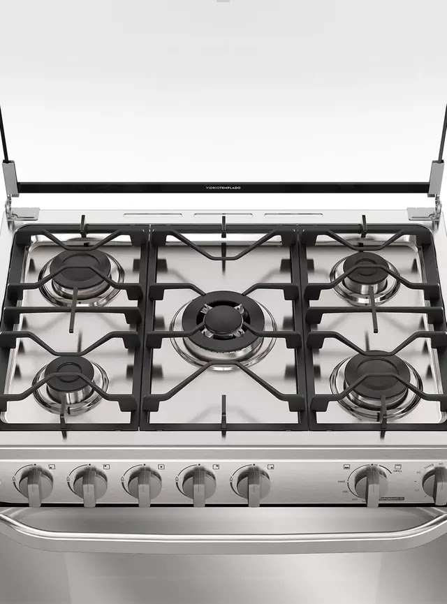 COCINA A GAS 5 QUEMADORES ELECTROLUX FE5SXC ACERO INOX - 4