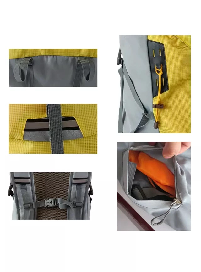 MOCHILA CAMPING APLES BOREAL AMARILLO/NEGRO - 4