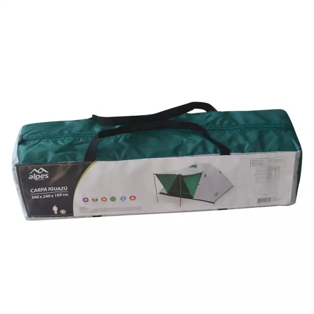 CARPA 6P ALUMINIZADA IGUAZU 300 X 240 X 160 CM DOITE VERDE V - 4