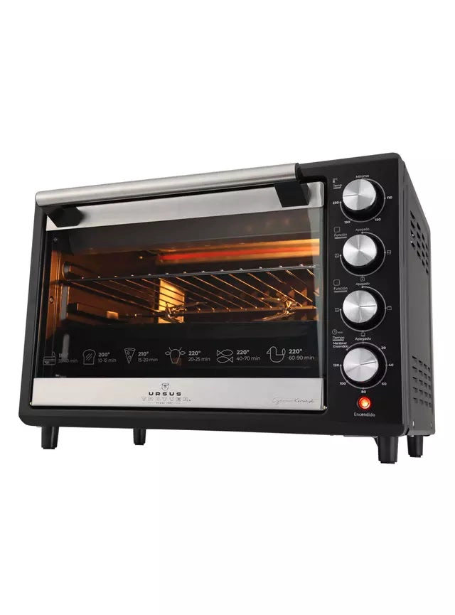 HORNO URSUS TROTTER ELE CTRICO 38 LITROS T-BACKOFEN NEGRO - 3
